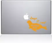 The Decal Guru Keep It Real Spotted Seal Mac Decal Vinyl Sticker - 15" - Yellow