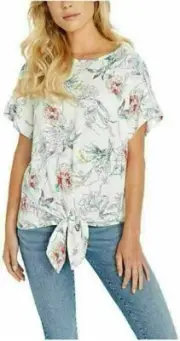 SALE!!! Buffalo David Bitton Ladies' Tie Front Top Blouse - SIZE LARGE - 1372463