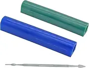 2 Pieces Carving Wax Tube for Making Rings, Lost Wax Casting Supplies, Hard Modeling Wax for Jewelry Casting Mold Kit With Carving Tool (T150)