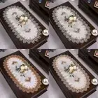 Oval Shape Dining Table Runner Dacron Table Placemat New Tea Table Cover Home