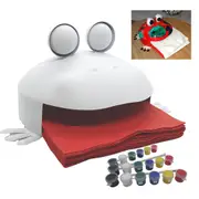 Paint Your Own craft gift for kids to make Frog Figurine, arts & crafts Frog Napkin Holder Painting Kit