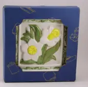 Treasure Craft Ceramic Daffodil White Yellow Floral Trivet Tile New In Box