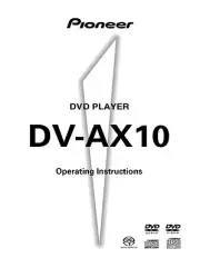 Pioneer DV-AX10 DVD Player Owners Manual