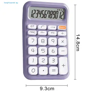 Hongflower-calculator 大屏幕 12 位顯示易讀耐用桌面計算器,適用於辦公室學校家庭