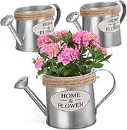 OSOLADY 3pcs Mini Watering Can Decoration Rustic Iron Flower Pot for Tabletop Floral Arrangements Versatile Pitcher for Indoor Plants and Home Decor Compact and Sturdy Design