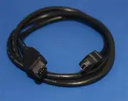 Firewire 400 Cable 6-Pin to 4-Pin 3Ft IEEE-1394a DV Camcorder HDD Data Black