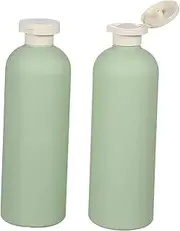 2Pcs Refillable Travel Lotion Container Squeeze Bottles for Shampoo Conditioner Toiletries Travel Bottles with Flip Caps Leak Design for Convenient Packing