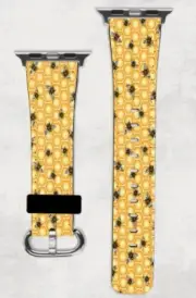 Bee Hive Colony Apple Watch Band NEW 38/40/41 & 42/44/45 Queen Bee Honey