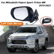 LHS Electric Door Mirror Black For Mitsubishi Pajero Sport /Triton MR 2019-2025