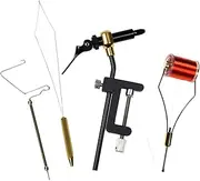 QSTDGVPW 5 Pieces Fly Tying Tools Kit Fly Tying Fly Fishing Hook Tying Tools for Lure Making