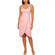 Aidan Mattox Womens Embellished Knee-Length Cocktail Sheath Dress BHFO 6631