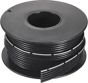 uxcell 26AWG Silicone Ribbon Cable 6Pin 26 Gauge Flat Cable Flexible Silicone Wire 3m/9.8ft Black Stranded Tinned Copper Wire for Model Plane, Model Car, Electric Appliance