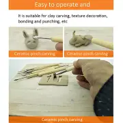 22 PCS Pottery Clay Sculpture Sculpting Carving Modelling Ceramic Hobby Tools