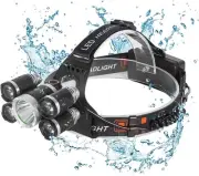 Headlamp Rechargeable USB LED Headlamp, Headlamps for Adults, 12000 Lumens Ou...