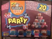 Elmer's Gue Party Pack 20 Jars Premade Slime Party Pack W/ MixIns