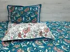 King Size 150 TC Organic Cotton 3 Peice Bed Sheet Set/Duvet/Pillow Block Print