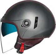 Nexx SX.60 Brux, open face helmet , color: Grey/Dark Red , size: L