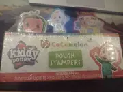 3 Tubs - Kiddy Dough COCOMELON Dough Stampers - New In Plastic