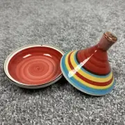 Traditional Authentic Moroccan Ceramic Serving Tagine Handmade/Painted Pot 5"x5"