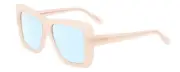 SITO SHADES PAPILLION Womens Square Blue Light Glasses Vanilla Pink Crystal 56mm