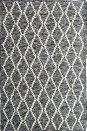 Jewel Grey Diamond Wool Rug
