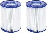 Swimming Pool Filter Cartridge 104 * 52 * 134, Compatible for BESTWAY II 58383 58386 58094 Filter Pump(2pcs)