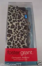 Leopard spots Foster Grant reading glasses +1.25 strength
