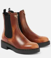 [Prada] Prada Leather Chelsea boots AU 10 brown