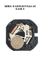 Seiko / Hattory Quartz Movement VX42 Date Display @ 6 Watch Parts