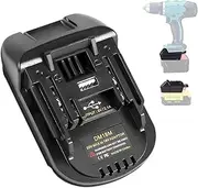 [URUN] DM18M Battery Adapter for Dewalt for Milwaukee Replace to for MAKITA Battery,Adaptor for Makita Power Tools,with USB Charging