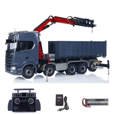 1/14 RC Hydraulic Full Dump Truck Crane 770S 10WD Tipper XElite Radio RTR Model