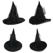Unique Witch Hat Party Accessory Unique Sequins Lace Wizard Hat Fashion