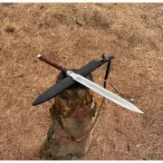 Custom Handmade Carbon Stee Double Edged Full Tang Sword Survival Viking Spear