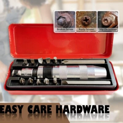 13 pcs Manual Impact Driver 1/2" Screwdriver Socket Extractor Hand Phillips Hex