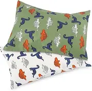 Gina Era Ergonomic Toddler Pillowcase,(2 Pack) 100% Cotton Pillowscase, Size:14 * 19 inch,Fits Kids Pillows sizesd 13 x 18 or 12x 16 - Machine Washable (style16)