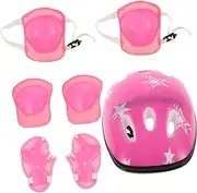 1Set Skating Protective Gear Helmet Elbow Knee Pads for Roller Skating Scooters Durable Comfortable Lightweight Safe for Boys Gear