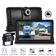 7'' Dual Split Monitor AHD 1080P Dash Cam DVR Rear View System For Truck Caravan