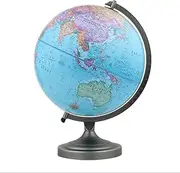 Globe Classic 12 Inch World Globe with Stainless Steel Stand - Retro Desktop Educational Geography
