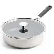 KitchenAid Classic Stainless Steel Covered Skillet 26cm/3.6L Home Kitchen