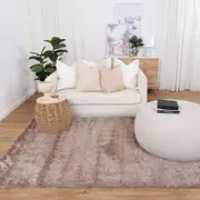 Brand Ventures Puffy Soft Shag Beige Rug