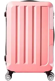 [Slimbridge] 20" Inch Travel Luggage Lightweight Check in Suitcase with Built-in Lock, Hard Shell Travel Trolley Packing Universal Wheels Spinner Cabin Rose Gold