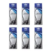 6x 6 Pack of Jarvis Walker 9 Inch/60lb Wire Fishing Leaders-Coastlock Snaps