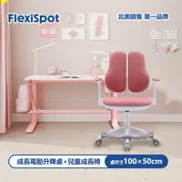 在飛比找momo購物網優惠-【Flexispot】兒童成長電動升降桌椅組CD101+HJ