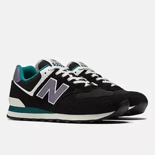 NEW BALANCE 574 男女款(參考男款尺寸) 黑紫色 復古休閒鞋 U574LV2【KAORACER】