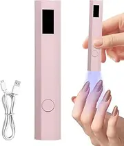 Acunny UV Nail Lamp, UV Gel Lamp | Small Lightweight UV Gel Polish Lamp, LED Display, Portable Rechargeable Dryer with 2 Timers for Women Girls Nail Extension