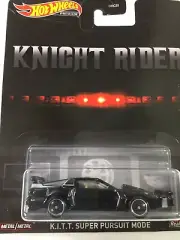 HOT WHEELS PREMIUM RETRO ENTERTAINMENT KNIGHT RIDER K.I.T.T. SUPER PURSUIT MODE