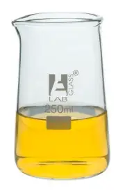 250mL Beaker Conical Phillip Pattern with Spout - Borosilicate Glass (4.2"