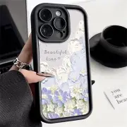 F Iphone 15 Pro Max 14 13 12 11 16 Shockproof Flower Cute Iridescent Case Cover