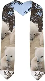 [EdWal] Polar Bear print Graduation Stole and Sash Class for Unisex Adult Honor Stole Honor Stole of 2025