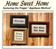 Home Sweet Home 3 Appliqued Framed Pictures Pattern by Shearwood Country